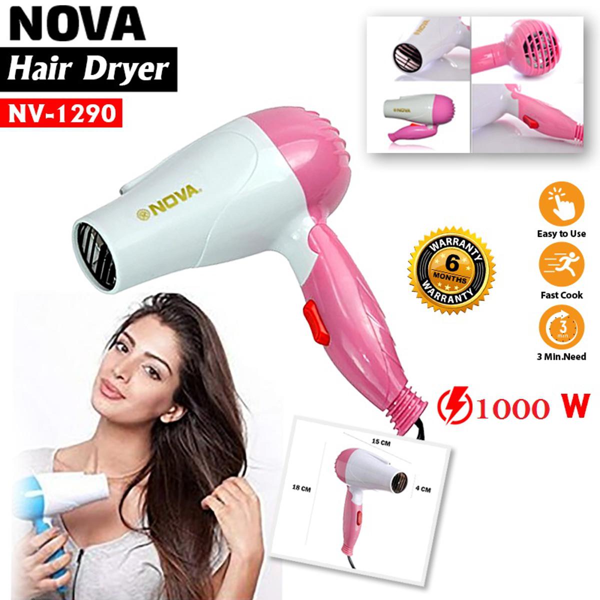 Nova Foldable Hair Dryer ā Quick Dry Styling